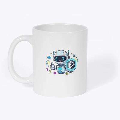 Support Free AI: 'Fun Robot' Coffee Mug image